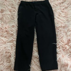 Black Cropped Trousers